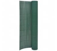 Clôture de jardin double face en PVC résistant aux intempéries - Protection d'arbre et bordure de parterre - 110 x 400 cm - Vert