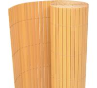 Clôture de jardin double face PVC 90×300 cm Jaune