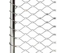 Clôture de jardin en acier inoxydable - 200 cm de haut - Clôture de jardin, pâturage pour chiens, moutons et poules - Clôture pour balcon, étangs et zones sauvages - Barrière de sécurité en maille