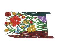 Clôture de Jardin en Fer, Bordure Métallique Décorative à Planter | Séparation Nette des Pelouses, Massifs et Allées, Surface Lisse Polie, Réutilisable, pour Zones Animaux