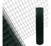 Clôture De Jardin En Fil De Fer 1,5x25m Maille 7,5x5cm Grillage Vert