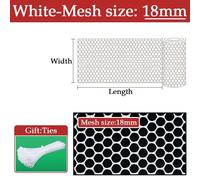 Clôture De Jardin En Maille Pour La Maison,Filet Anti-Chute Pour Animaux De Compagnie,Grille En Plastique Pour Fenêtre,Filet De Protection Contre Les Chutes Pour - Type Mesh 18mm-White-Width 0.5m