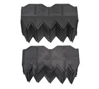 Clôture de Jardin en Plastique, 40 Pièces, Bordure de Pelouse Noire, Facile à Installer, 31cm x 14.5cm - Durable et Esthétique, Parfaite pour Aménager Extérieur