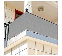 Clôture de jardin en polyéthylène haute densité résistante aux UV pour balcon extérieur, 0,7 x 2 m, gris - Options de hauteur 0,6 m à 1,2 m - Boutonnière en métal pour une meilleure intimité