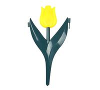 Clôture de jardin en PVC avec tulipes décoratives en forme de fleurs entrelacées pour parterres de fleurs et allées