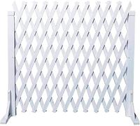 Clôture De Jardin en Treillis De Plante Extensible, Clôture Robuste à Porte Allongée Autoportante en Bois, Porte pour Animaux De Compagnie Pliable, H50xL160cm