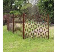 Clôture de jardin extensible, brise-vue en bois autoportant, séparation idéale pour empêcher les animaux domestiques et les plantes grimpantes d'accéder à votre jardin.(35 x 120cm)
