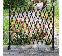 Clôture de jardin extensible, brise-vue en bois autoportant, séparation instantanée pour la décoration extérieure et la protection des vergers(100 x 210cm)