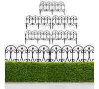 Clôture de jardin extérieure : bordures de jardin, panneaux et insert de sol inoxydables, cadre séparateur de limites visuelles, clôture décorative portable | Clôture de jardin pour zones