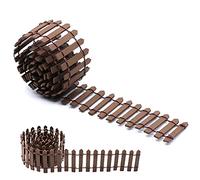 Clôture de jardin miniature en bois, flexible, Décoration de Jardin Mini Clôture en Bois