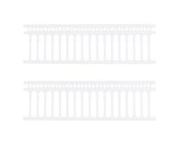 Clôture de Jardin Miniature Mr1408 en Plastique Blanc, 15 Sections | Décor Réaliste pour Cour et Jardin, Accessoire DIY à L’échelle 1/100, Modèle Blanc Couleur Aléatoire