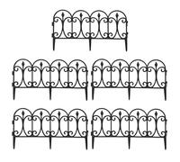 Clôture de jardin modulaire | PP noir panneaux dentelle gazon | Séparateur extérieur démontable limite paysage jardin | Décoration mariage ardin usage maison