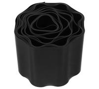 Clôture de Jardin Ondulée en Plastique Noir, Bordure | Délimitation Nette, Pose DIY Facile, Profil Ondulé, pour Parterres de Fleurs et Pierres Paysagères