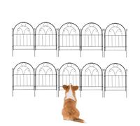 Clôture de jardin pour animaux, chiens et lapins | Lot de 10 clôtures pour parterres de fleurs et cour, pour extérieur, jardin, cour, paysage, pelouse, parterre, plantes, etc