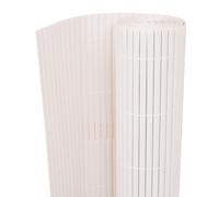 vidaXL Tuinafscheiding dubbelzijdig 90x500 cm PVC grijs43631 G