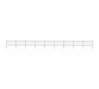Clôture de jardin robuste avec design à armatures en acier revêtu par pulvérisation noire comme clôture décorative pour le jardin, 15,3 m de long avec 9 éléments et 10 poteaux