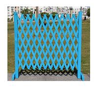 Clôture de jardin télescopique en bois pour la sécurité des animaux domestiques, panneau en treillis bleu pour plantes grimpantes, écran de soutien extérieur (taille : H 90 x L130 cm) - Décoration de