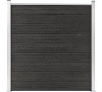 vidaXL Clôture de jardin WPC 49067 – Panneau extérieur résistant pourriture/rouille 180x186 cm Gris