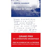 Clôture de l'amour - Pascal Rambert - Solitaires Intempestifs - broché - Théâtre