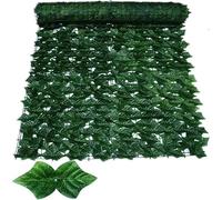 Clôture de lierre artificiel 100 x 300 cm - Haie de feuilles vertes pour la maison, l'extérieur, le jardin et le balcon - Décoration de fausse plante pour une meilleure intimité et un attrait