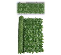Clôture de lierre artificiel - Rouleau de clôture extensible avec faux | Feuilles de lierre 0,5 m x 2 m - Haie d'intimité résistante à la décoloration en U V pour décoration de jardin, maison