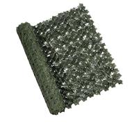 Clôture de lierre artificiel - Rouleau décoratif - Haie de feuilles artificielles - Protection contre les UV et la décoloration - Brise-vue - Résistant aux intempéries - Pour jardin