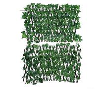 Clôture de Lierre Artificiel, Treillis Extensible d'Intimité pour Plantes Artificielles - Décoration de Jardin Extérieure-Raisin