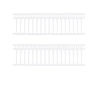 Clôture de Mini Jardin Féerique Mr1408 en Plastique Blanc, 15 Sections | Ornement Réaliste pour Maison, Hôtels et Table à Sable, Accessoires Miniatures Décoratifs, Modèle DIY Couleur Aléatoire