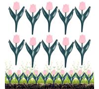 Clôture de parterre de fleurs - 10 pièces - Bordure de jardin décorative pour ferme, piscine, jardin, potager, aire de jeux et enclos pour animaux de compagnie