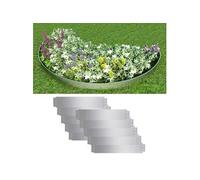 Clôture de pelouse 10 pcs Acier galvanisé 100x20 cm
