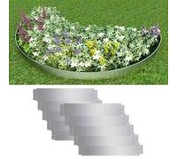 vidaXL Clôture de pelouse 10 pcs Acier galvanisé 100x20 cm 274902