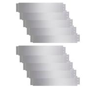 Clôture De Pelouse 10 Pcs Acier Galvanisé 100x20 Cm