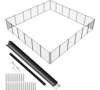 Clôture de piscine - Clôture de piscine amovible de sécurité pour enfants 1,21 x 21,95 m - Installation facile en bricolage - Clôture de piscine en PVC Teslin 340 g - Protège les enfants et les animau
