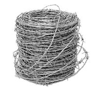 Clôture de sécurité en fil de fer barbelé en acier inoxydable - 1,8 mm d'épaisseur - Fil résistant à la rouille avec 4 pointes pour une meilleure protection du jardin et des pâturages