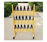 Clôture de sécurité routière rétractable - Barrière d'isolation peu encombrante pour garages et centres commerciaux, 1,2 x 2 m (rouge, jaune, blanc) - Solution portable et de contrôle de la