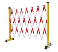 Clôture de signalisation rétractable robuste avec roues - Barrière de sécurité pliable et barrière de sécurité pour un contrôle efficace de la foule - 800 cm et portable (couleur 2)