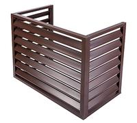 Clôture de stores en aluminium - Cacher l'unité climatisée extérieure avec écran de clôture d'intimité - Panneaux en treillis pour clôture de poubelle - Résistant aux intempéries et design élégant