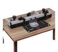 Clôture de table de fraisage pour le travail du bois, 700 mm Alliage d'aluminium, butée réglable, raccord de poussière intégré