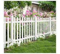 Clôture Décorative À Lattes En Bois Jardin - Panneau D'intimité Extérieur Pour Terrasse, Cour Et Pelouse - Bordure Allées, Massifs Floraux Et Potagers - 3 Coloris Au Choix(White-A,80X150 CM)