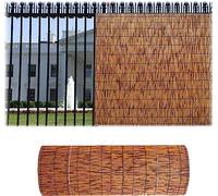 Clôture décorative de jardin - Rouleau de bambou de 1,2 x 3 m, clôture d'intimité, barrière de jardin respectueuse de l'environnement, parfaite pour l'aménagement paysager et la décoration