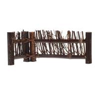 Clôture Décorative Zen en Bambou Tressé, Écran Brun pour Bonsaï | Finition Naturelle Texturée, Style Classique Minimaliste, Prop Portable, pour Table à Thé et Mini-jardin