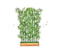 Clôture d'intimité artificielle en bambou synthétique pour aménagement paysager, séparateur de pièce, balcon, terrasse, jardin, entrée, 1,2 m à 1,8 m de hauteur (16 x 1,5 m)