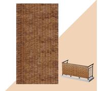 Clôture d'intimité décorative en bambou - Brise-vue polyvalente en bambou - Solution d'intimité polyvalente pour extérieur, jardin, terrasse - 0,6 m, 1,2 m, 1,5 m, 1,8 m de haut (153 x 700 cm)