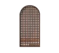 Clôture d'intimité d'extérieur en bois - Séparateur de pièce autoportant à installation rapide pour jardin, jardin, bureau - Solution de support pour plantes marron, 90 x 150 cm