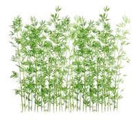 Clôture d'intimité en bambou artificiel d'extérieur - Séparateur de plantes en soie synthétique pour jardin, cour et intérieur - 40 feuilles de bambou de 1,5 m de haut, séparateur de pièce idéal