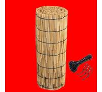 Clôture d'intimité en bambou naturel, rouleaux de brise-vue pour terrasse, clôture d'intimité murale, clôture pour plantes de piscine, pare-soleil, imperméable, respirant, 0,6 m de haut (1,3 x 5 m)