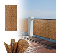 Clôture d'intimité en bambou - Paravent de jardin extérieur 110 x 200 cm - Idéal pour les terrasses, restaurants, hôtels et galeries - Clôture naturelle pour une plus grande intimité et un attrait