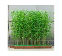 Clôture d'intimité en bambou synthétique pour intérieur/extérieur, séparateur de pièce et patio 80 cm de hauteur, 14 x 1 m, idéal pour les terrasses et les jardins.