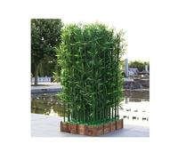 Clôture d'intimité en faux bambou artificiel - Brise-vue extérieur durable pour terrasse, patio, jardin, cour et décoration de bureau