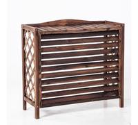 Clôture d'unité AC, clôture de climatiseur en bois, écran de confidentialité extérieur for climatiseur extérieur, couvercle de protection du condensateur extérieur(105x47x80cm/41.3x18.5x31.4in)